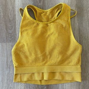 New without tags Women's High Neck Double Layer Seamless Bra - JoyLab™ Gold S